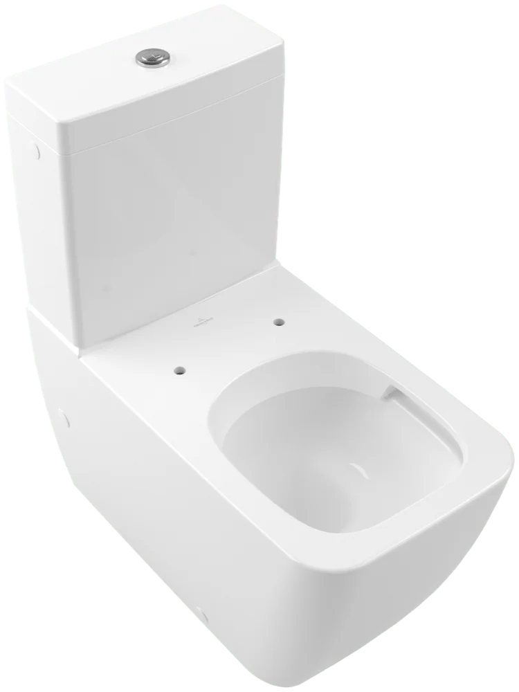 Villeroy & Boch Venticello Tiefspül-WC spülrandlos, 375x700 mm, 400 mm Höhe, weiß Alpin CeramicPlus, bodenstehend