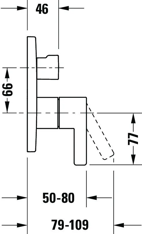 Duravit Einhand-Unterputz-Armatur „D-Neo“ in Chrom Duravit Einhand-Unterputz-Armatur „D-Neo“ in Chrom