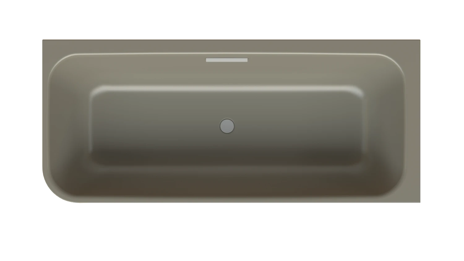 Bette rechteck Badewanne „BetteArt“ 185 × 80 cm in Graphite