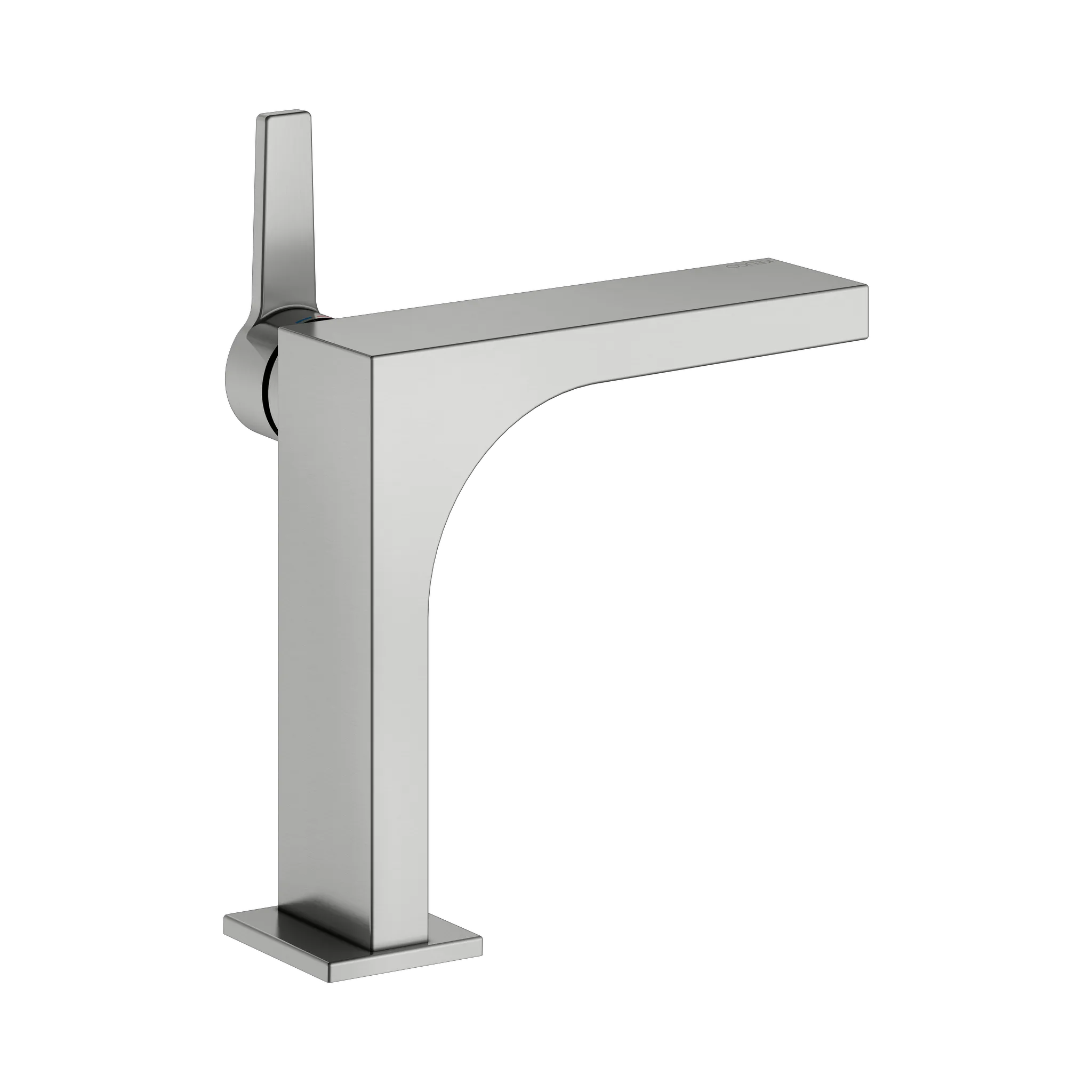 KEUCO EDITION 11 Einhebel-Waschtischmischer 150 ohne Zugstangen-Ablaufgarnitur Edelstahl-finish