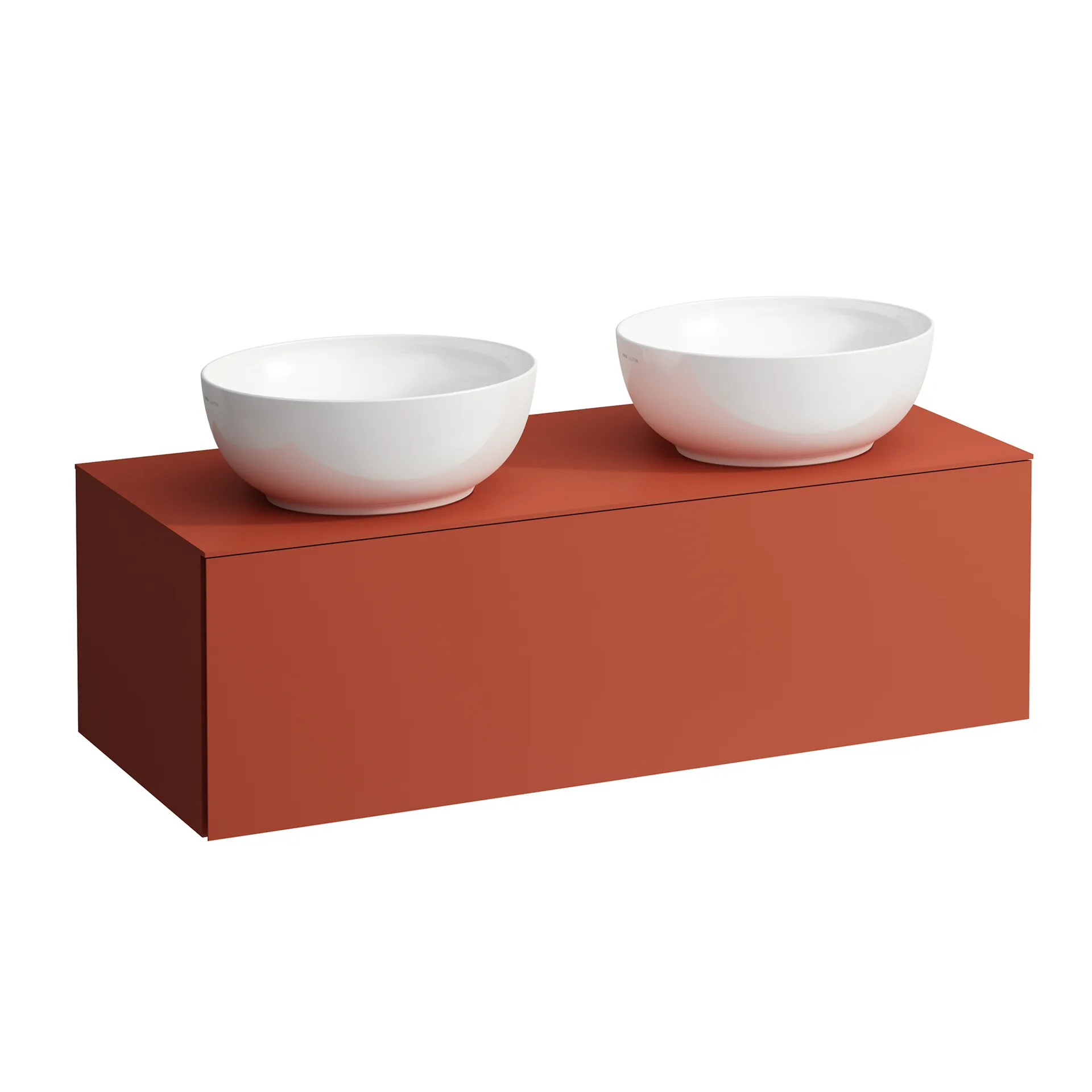 Laufen Schubladenelement (Waschtischunterbau+Waschtischplatte), ILBAGNOALESSI, 500x1200x370, 1 Schublade, integrierte Griffe, Soft-Close, passend zu Waschtisch H818975⁄6, Terracotta Laufen Schubladenelement (Waschtischunterbau+Waschtischplatte), ILBAGNOALESSI, 500x1200x370, 1 Schublade, integrierte Griffe, Soft-Close, passend zu Waschtisch H818975⁄6, Terracotta