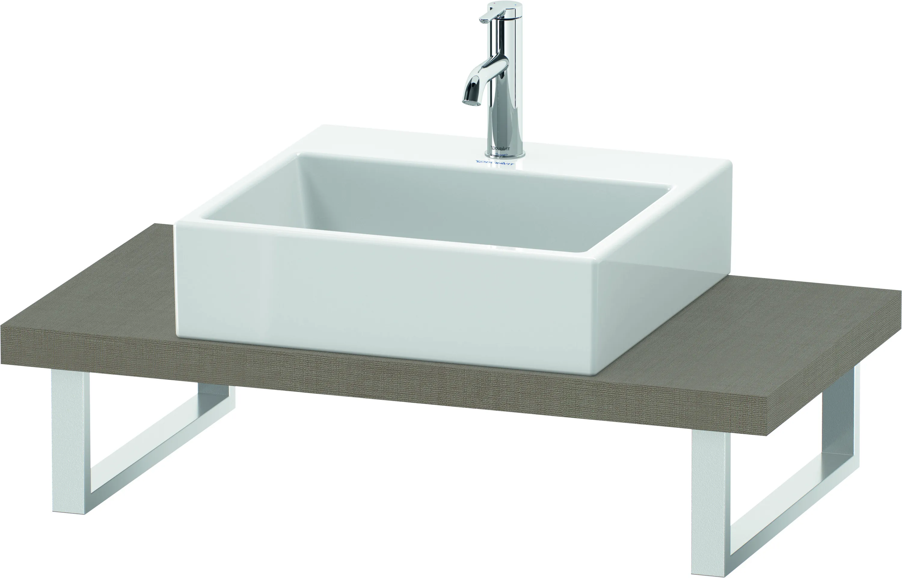 Duravit Konsole „L-Cube“ in Leinen Duravit Konsole „L-Cube“ in Leinen