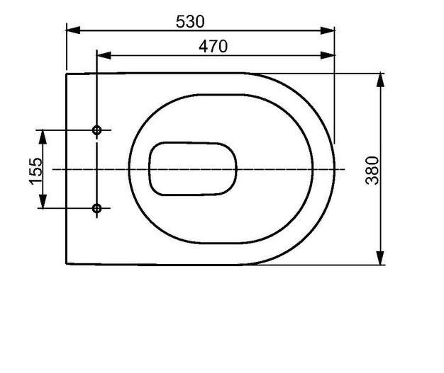 Toto Wand-Tiefspül-WC randlos „NC“ 380 × 340 × 530 mm in weiß Toto Wand-Tiefspül-WC randlos „NC“ 380 × 340 × 530 mm in weiß