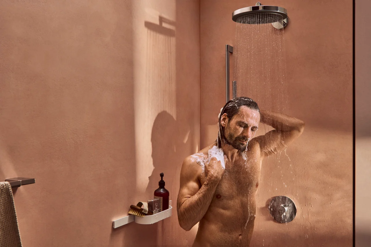 Hansgrohe Pulsify S Stabhandbrause 100 1jet EcoSmart+ Chrom, 98 x 24 mm, PowderRain Strahlart, QuickClean, max. Durchfluss 5,4 l/min ab 3 bar