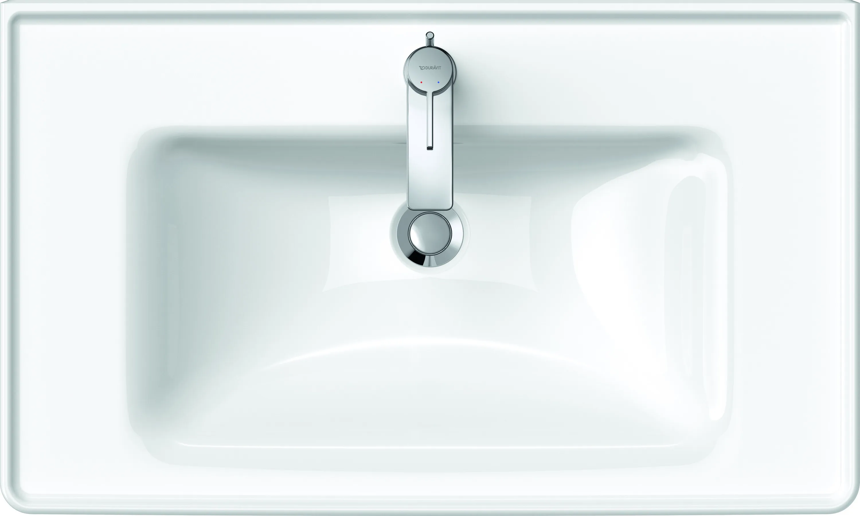Wandwaschtisch „D-Neo“ 80 × 48 × 16,5 cm, mittig, Hahnlochposition mittig Wandwaschtisch „D-Neo“ 80 × 48 × 16,5 cm, mittig, Hahnlochposition mittig
