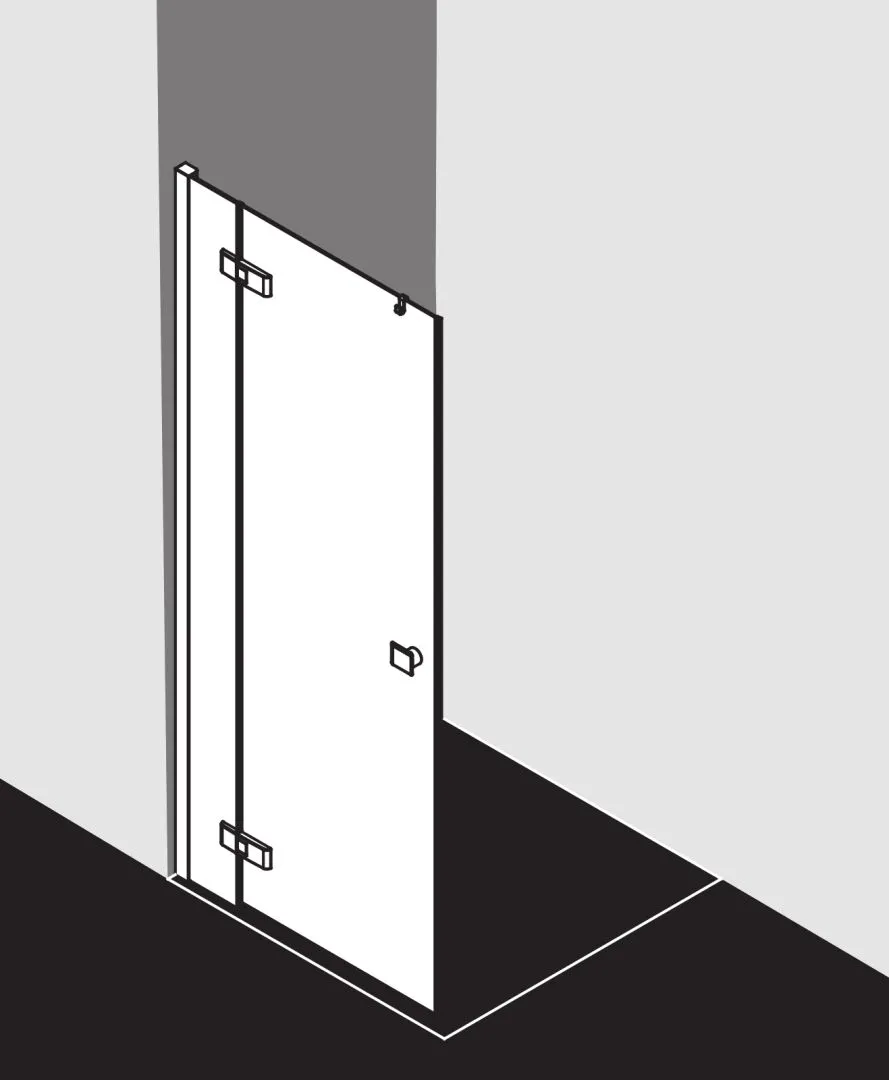 Kermi Duschdesign MENA Pendeltür 1-flügelig, H 2000 mm, SW 785-805 mm Kermi Duschdesign MENA Pendeltür 1-flügelig, H 2000 mm, SW 785-805 mm