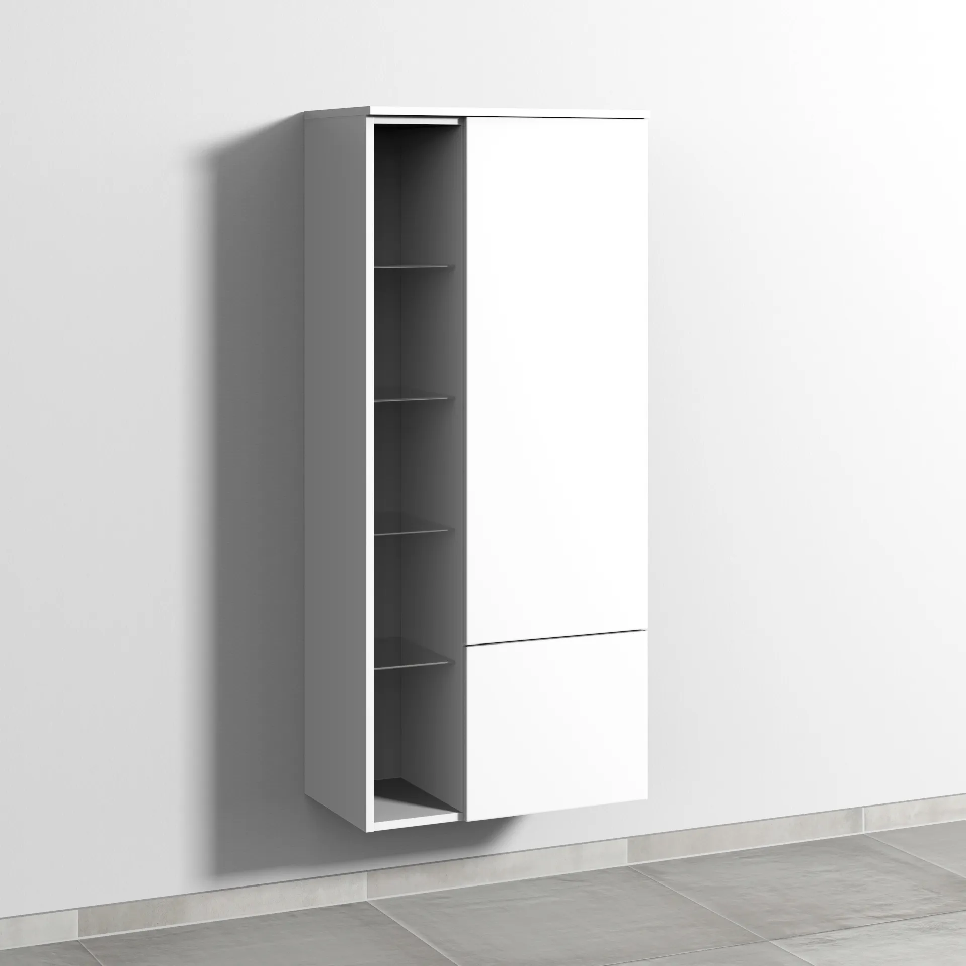 Stauraumschrank rechts 3way (SM183) 1360x600x345 Anthrazit-Matt