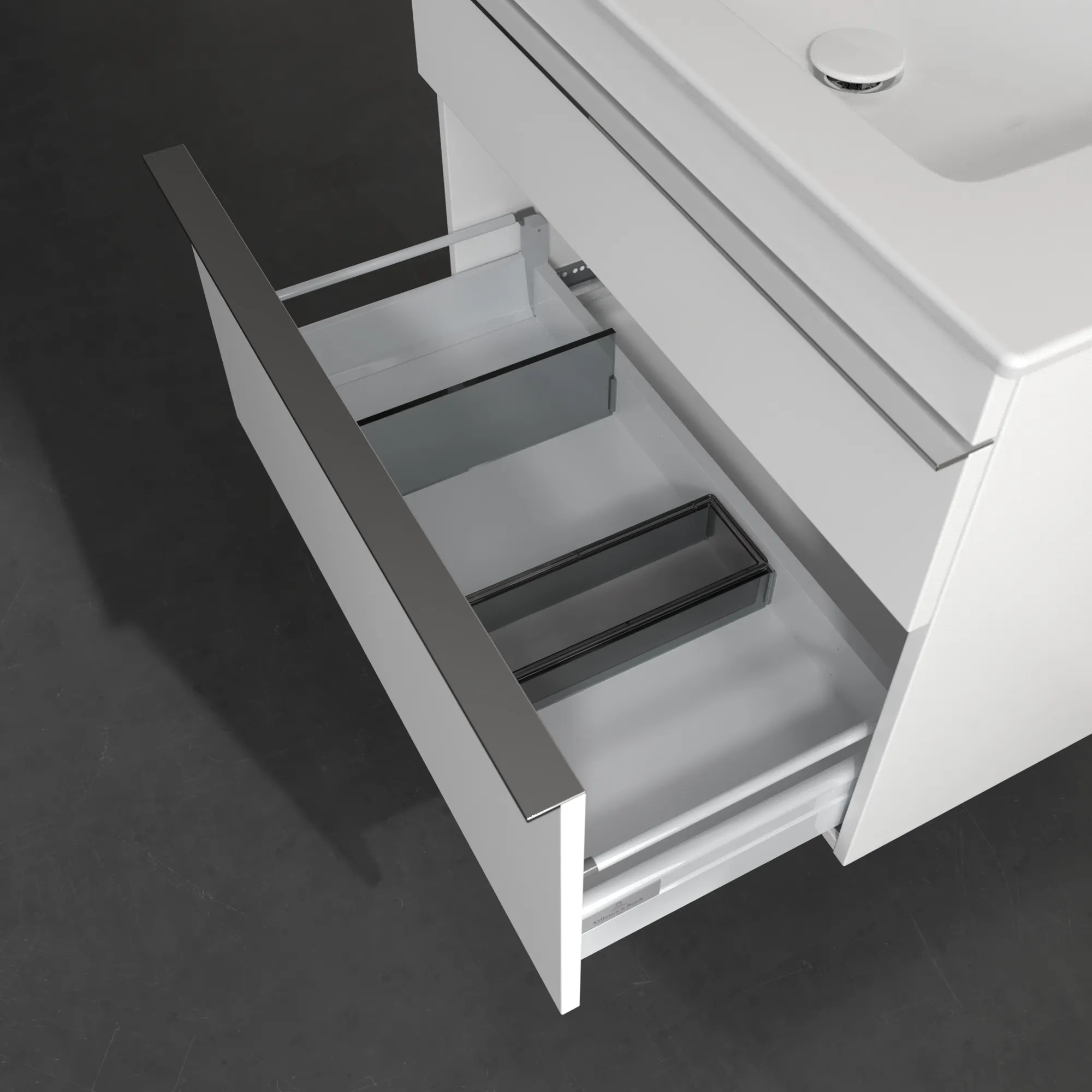 Villeroy & Boch Waschtischunterschrank „Venticello“ für Schrankwaschtisch 753 × 590 × 502 mm Weiß Matt, für Becken mittig