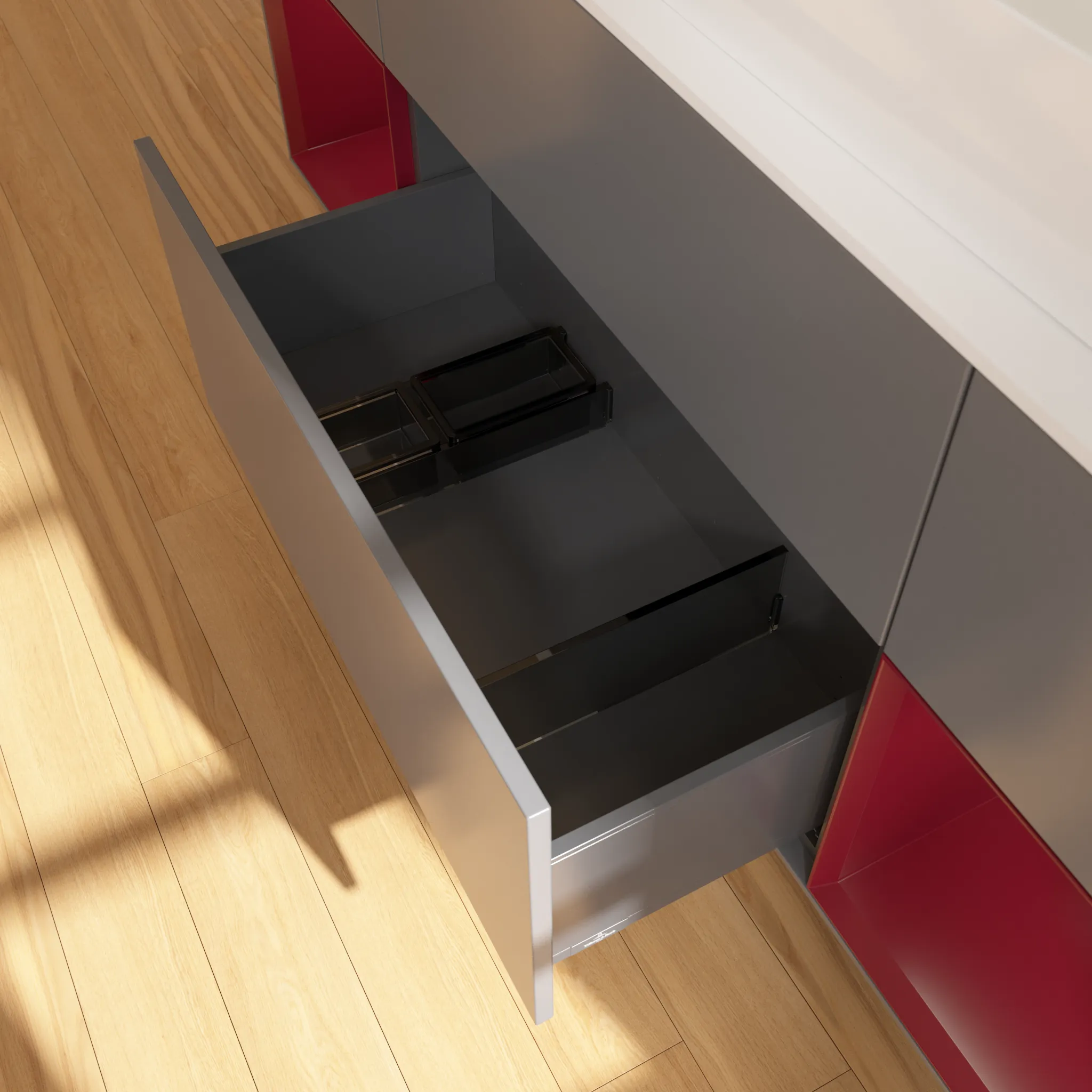 Villeroy & Boch Waschtischunterschrank „Finion“ für Schrankwaschtisch 1600 × 603 × 501 mm Anthracite Matt Lacquer, für Becken mittig