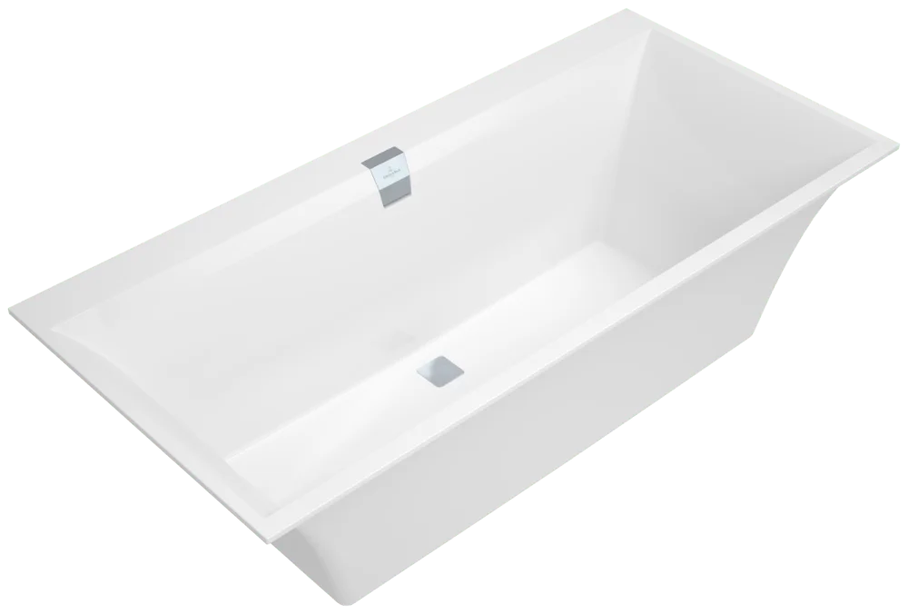 Villeroy & Boch Squaro Edge 12 Badewanne Rechteck Weiß Alpin
