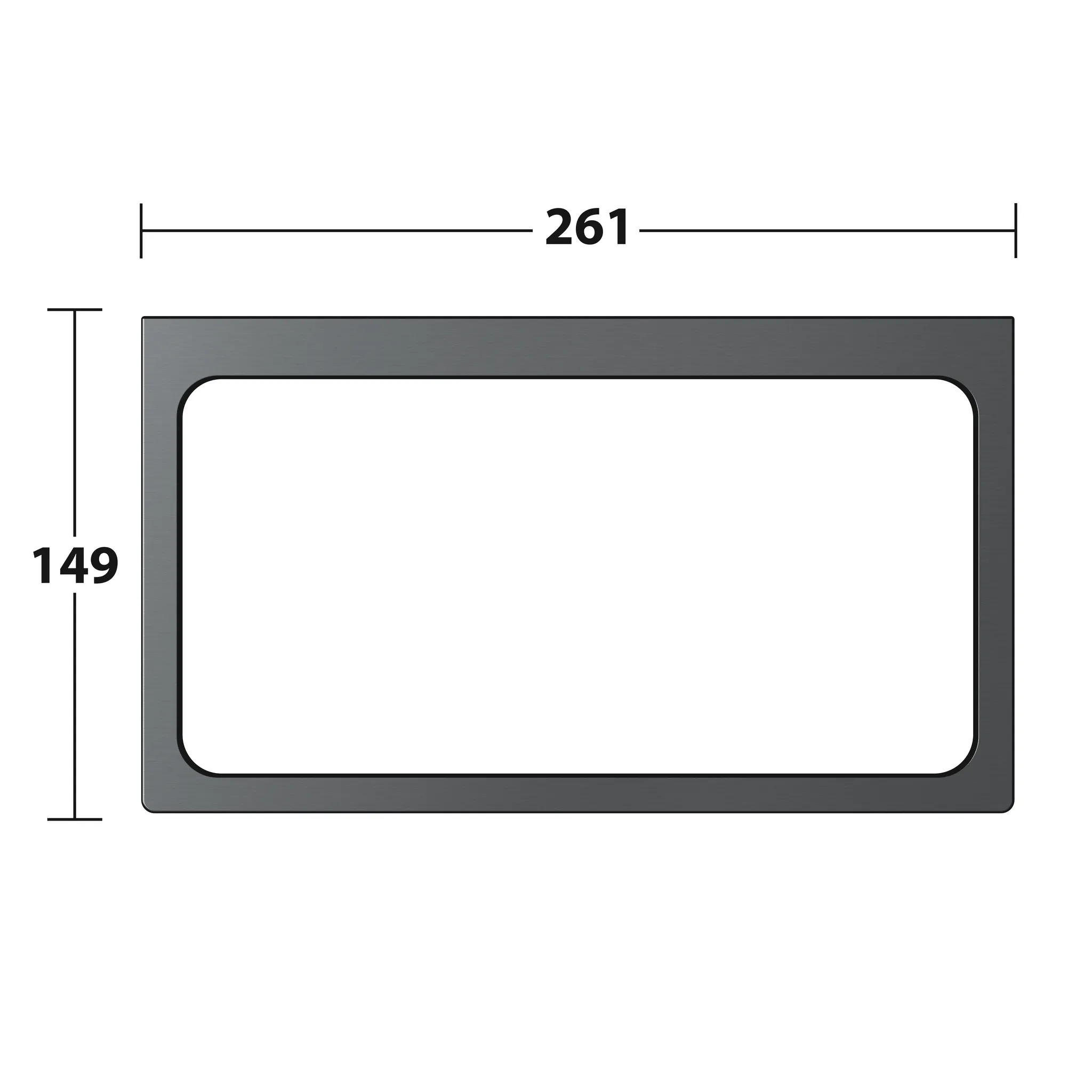 Edition 11 11121130000 Handtuchring Schwarzchrom gebürstet Edition 11 11121130000 Handtuchring Schwarzchrom gebürstet