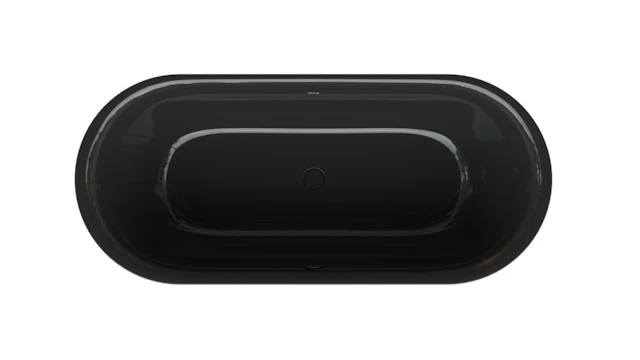 Bette oval Badewanne „BetteLux Oval Silhouette“ 170 × 75 cm in Schwarz