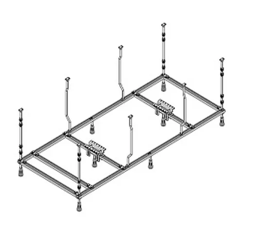 Hoesch Untergestell für Badewanne 168,5 × 78,5 cm Größe: 170 × 80 cm Hoesch Untergestell für Badewanne 168,5 × 78,5 cm Größe: 170 × 80 cm