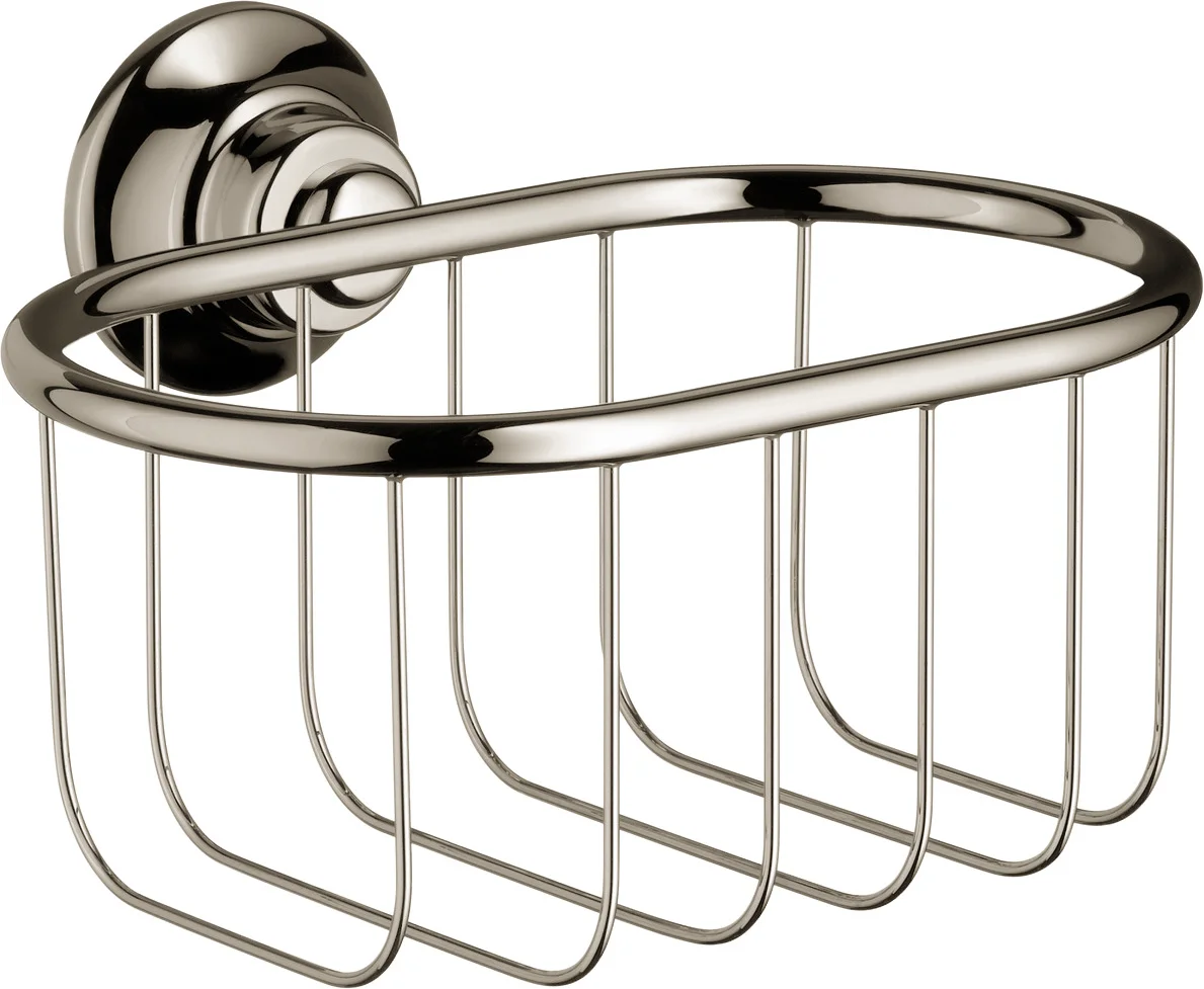 Hansgrohe AXOR Montreux Seifenkorb Wandversion, Chrom, Bohrloch-Durchmesser 6 mm, Bohrabstand 35 mm