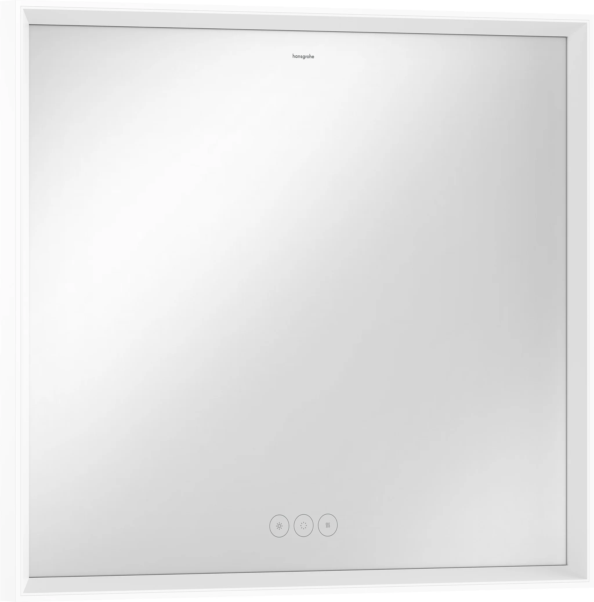 Hansgrohe Xarita E Spiegel 800/700/50 mm, Mattweiß, LED-Beleuchtung mit kapazitivem Berührungssensor und AntiFog-Spiegelheizung