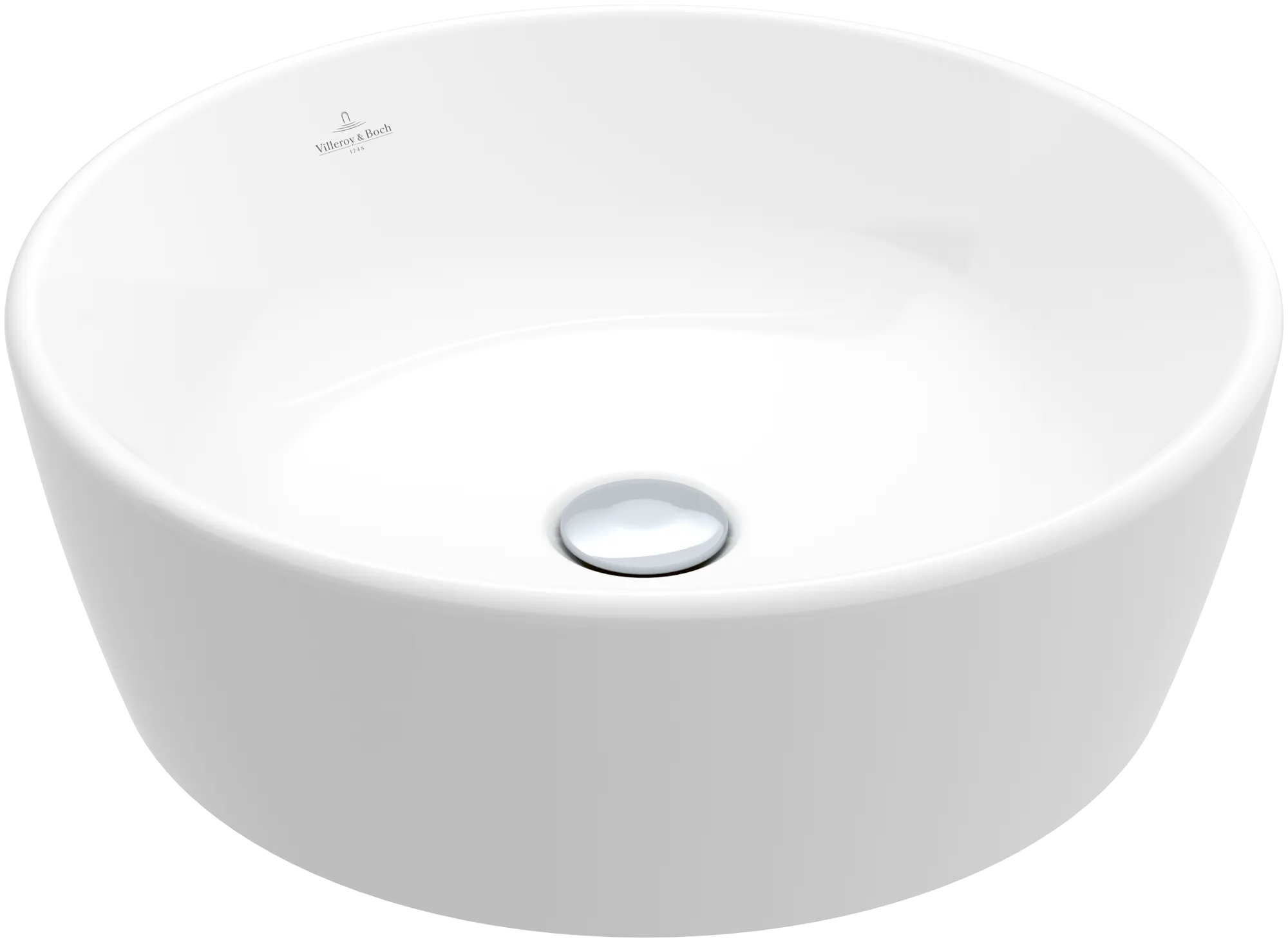 Villeroy & Boch Aufsatzwaschtisch „Architectura“ ⌀ 450 mm, ohne Hahnlochbohrung in Weiß Alpin Villeroy & Boch Aufsatzwaschtisch „Architectura“ ⌀ 450 mm, ohne Hahnlochbohrung in Weiß Alpin
