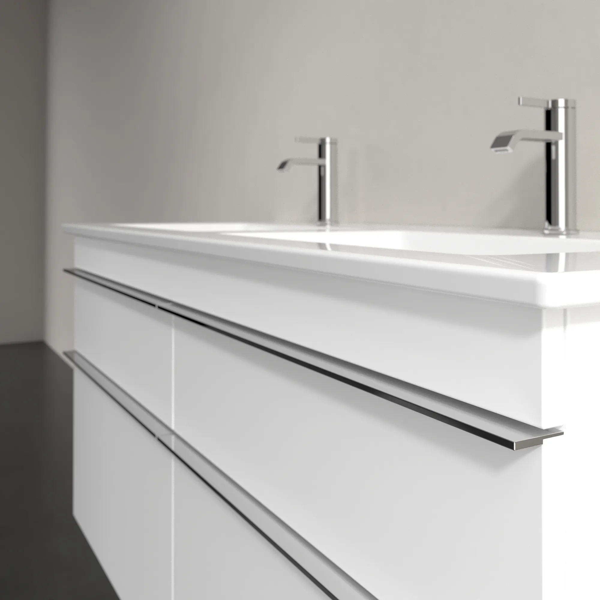 Villeroy & Boch Waschtischunterschrank „Venticello“ für Schrank-Doppelwaschtisch 1253 × 590 × 502 mm Weiß Matt, für links und rechts Villeroy & Boch Waschtischunterschrank „Venticello“ für Schrank-Doppelwaschtisch 1253 × 590 × 502 mm Weiß Matt, für links und rechts