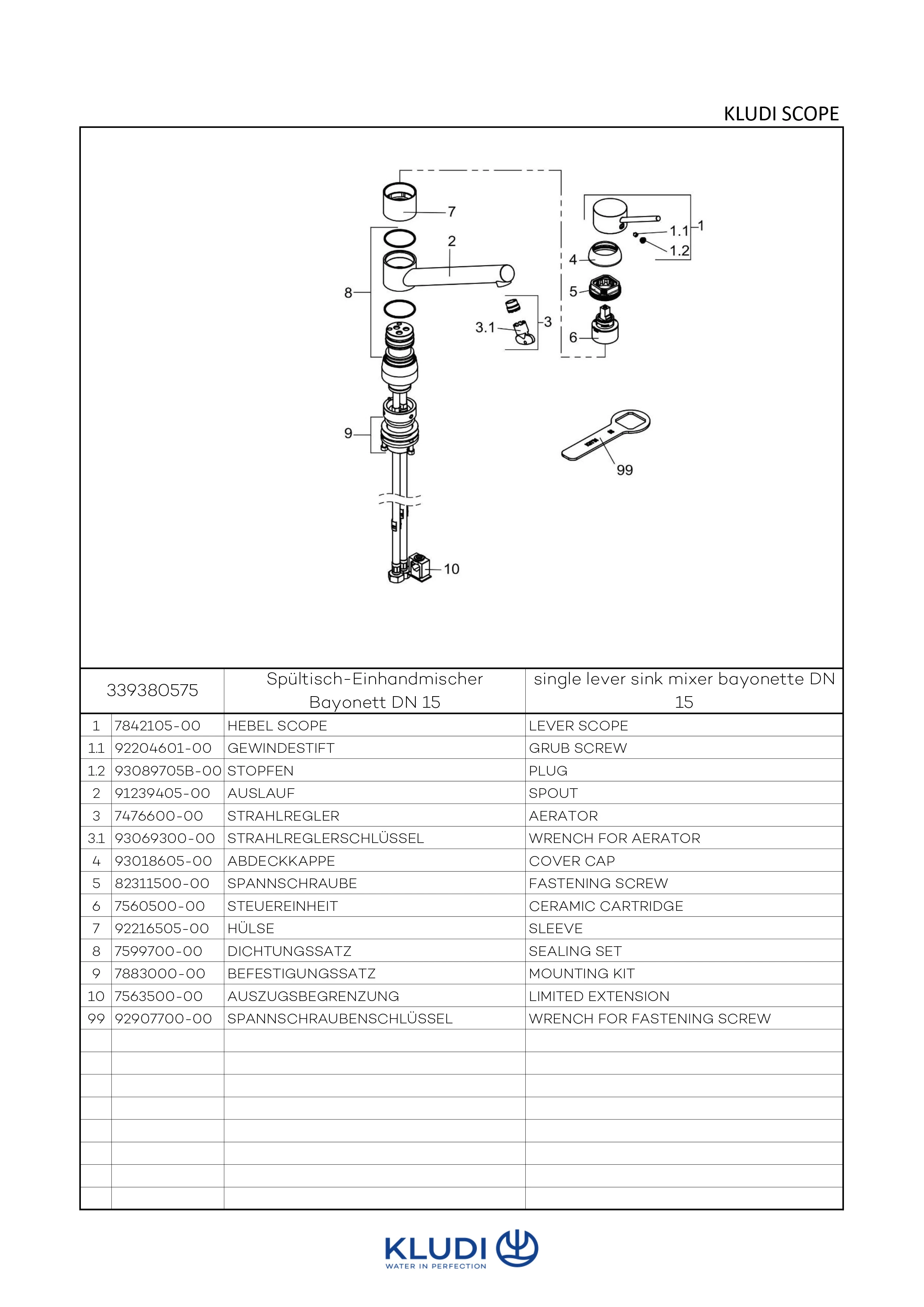 SCOPE SPTBajonettEHM DN 15 UnterfensterMontage chrom SCOPE SPTBajonettEHM DN 15 UnterfensterMontage chrom