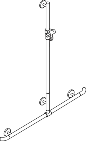 HEWI Haltegriff „System 800K“ in Rubinrot HEWI Haltegriff „System 800K“ in Rubinrot
