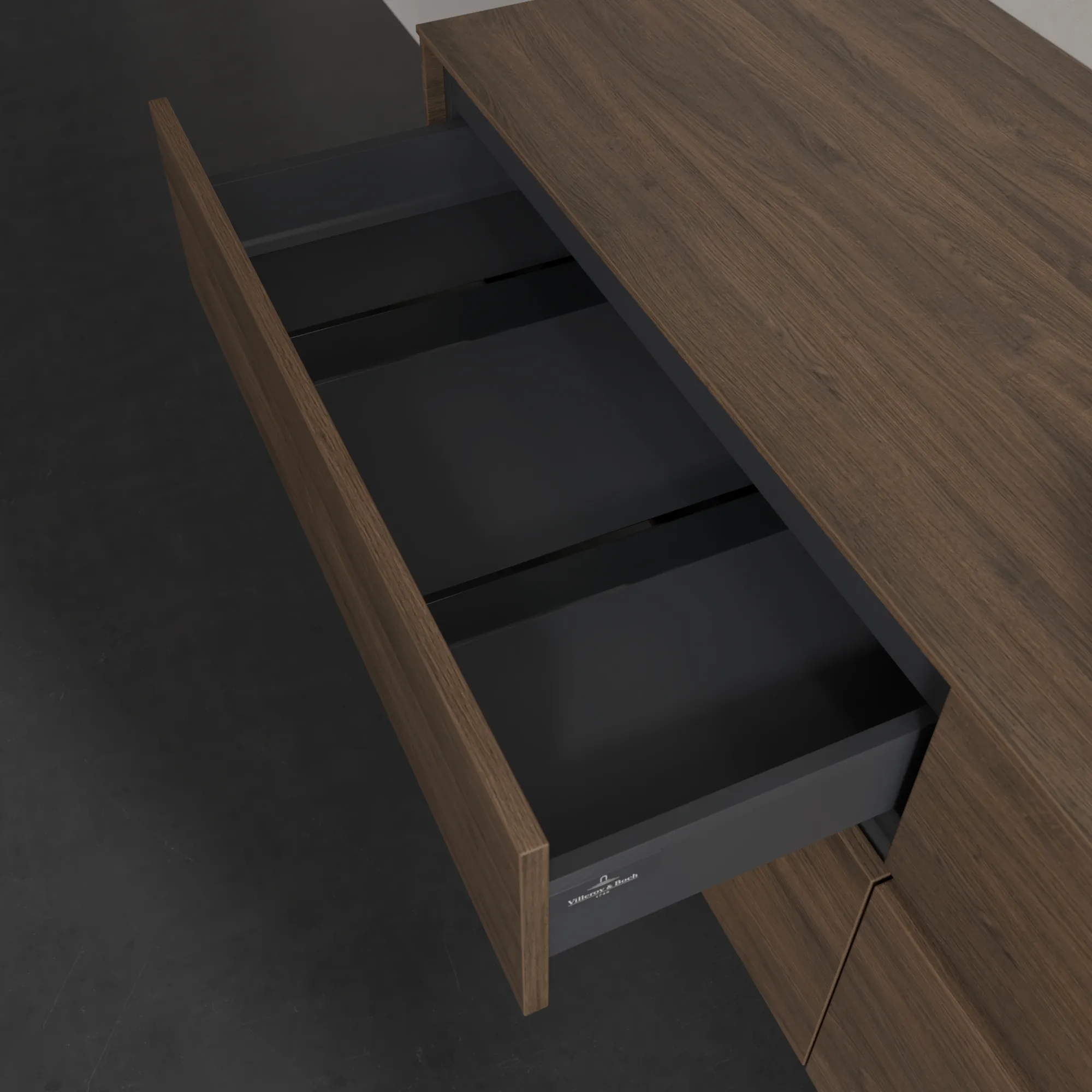 Villeroy & Boch Waschbeckenunterschrank Collaro Arizona Oak, 1600x548x500 mm, Eckig mit SoftClosing, 4 Auszüge
