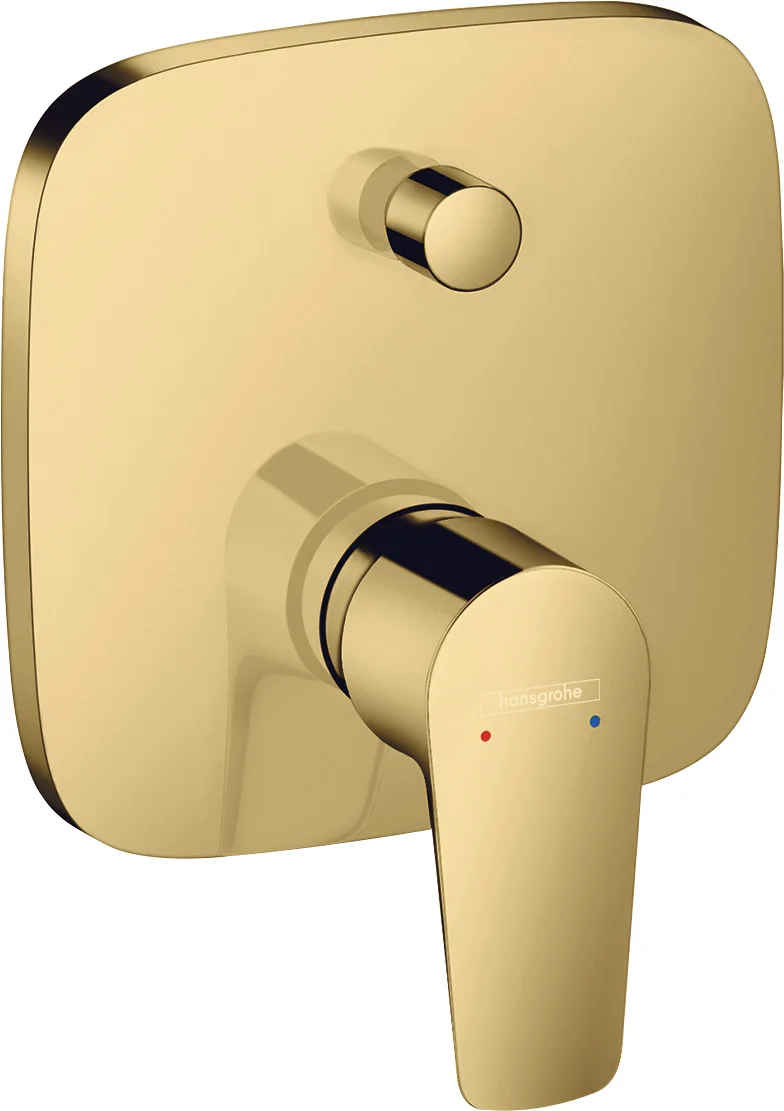 Hansgrohe Talis E Einhebel-Wannenmischer Unterputz, Polished Gold Optic, 2 Verbraucher, max. Durchflussmenge 25 l/min bei 3 bar, Keramikmischsystem, einstellbare Temperaturbegrenzung, Umsteller mit automatischer Rückstellung, Schalldämpfer, integrierte S Hansgrohe Talis E Einhebel-Wannenmischer Unterputz, Polished Gold Optic, 2 Verbraucher, max. Durchflussmenge 25 l/min bei 3 bar, Keramikmischsystem, einstellbare Temperaturbegrenzung, Umsteller mit automatischer Rückstellung, Schalldämpfer, integrierte S