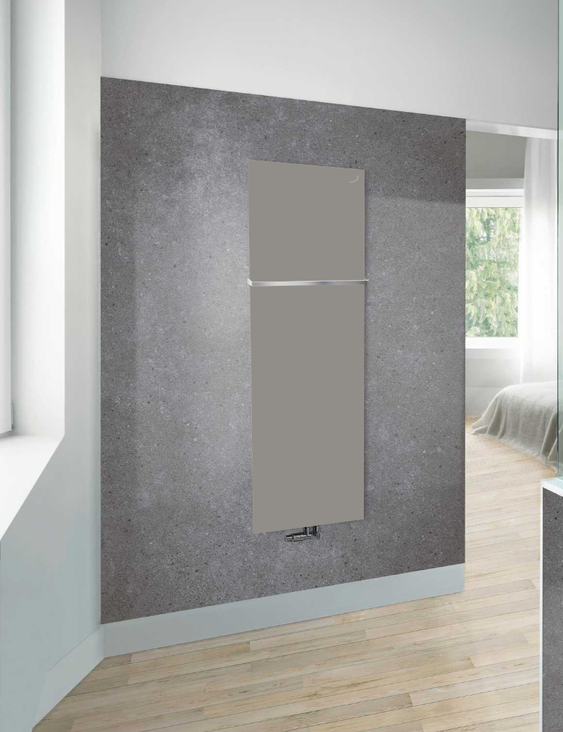 Zehnder Design-Heizkörper „Fina Lean Bar“ für Warmwasser-Zentralheizung mit 50 mm-Mittelanschluss 70 × 150 cm in Champagne Zehnder Design-Heizkörper „Fina Lean Bar“ für Warmwasser-Zentralheizung mit 50 mm-Mittelanschluss 70 × 150 cm in Champagne