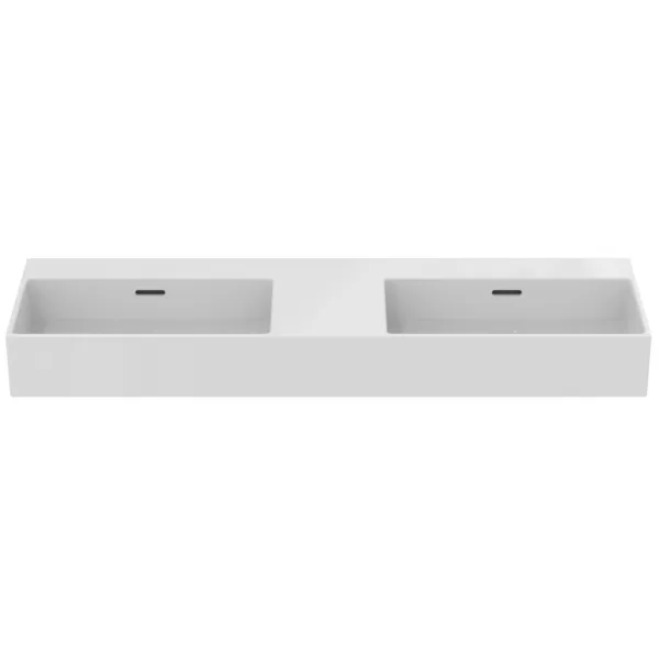 Waschbecken „Extra“ 121,5 × 45 × 15 cm in Weiß Waschbecken „Extra“ 121,5 × 45 × 15 cm in Weiß