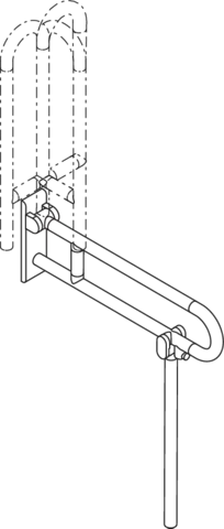 HEWI Stützklappgriff „Serie 801“ HEWI Stützklappgriff „Serie 801“