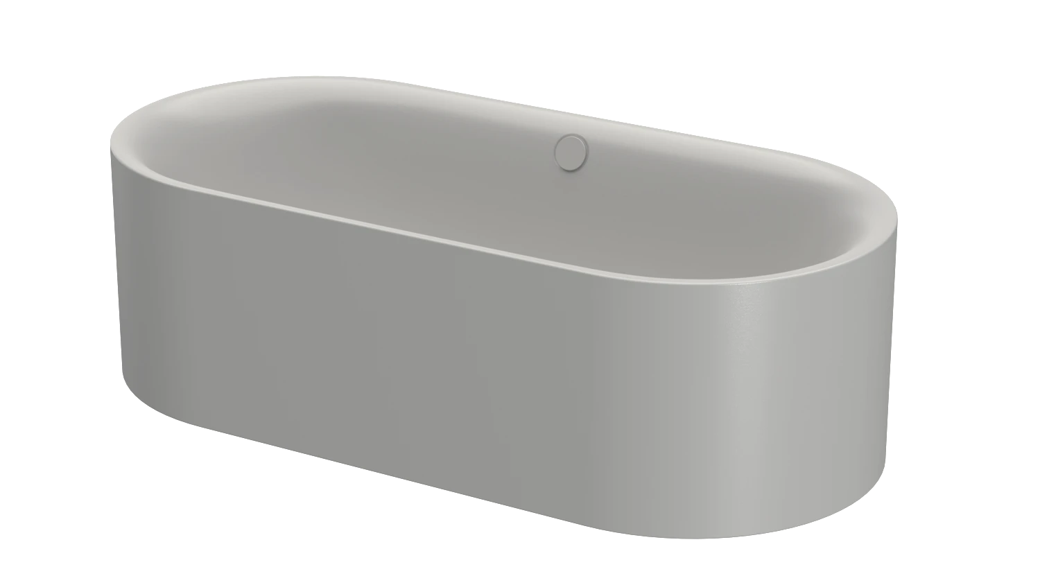 Bette oval Badewanne „BetteLux Oval Silhouette“ 190 × 90 cm in Flanell