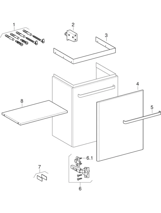 Geberit Waschtischunterschrank „Renova Comprimo“ Geberit Waschtischunterschrank „Renova Comprimo“