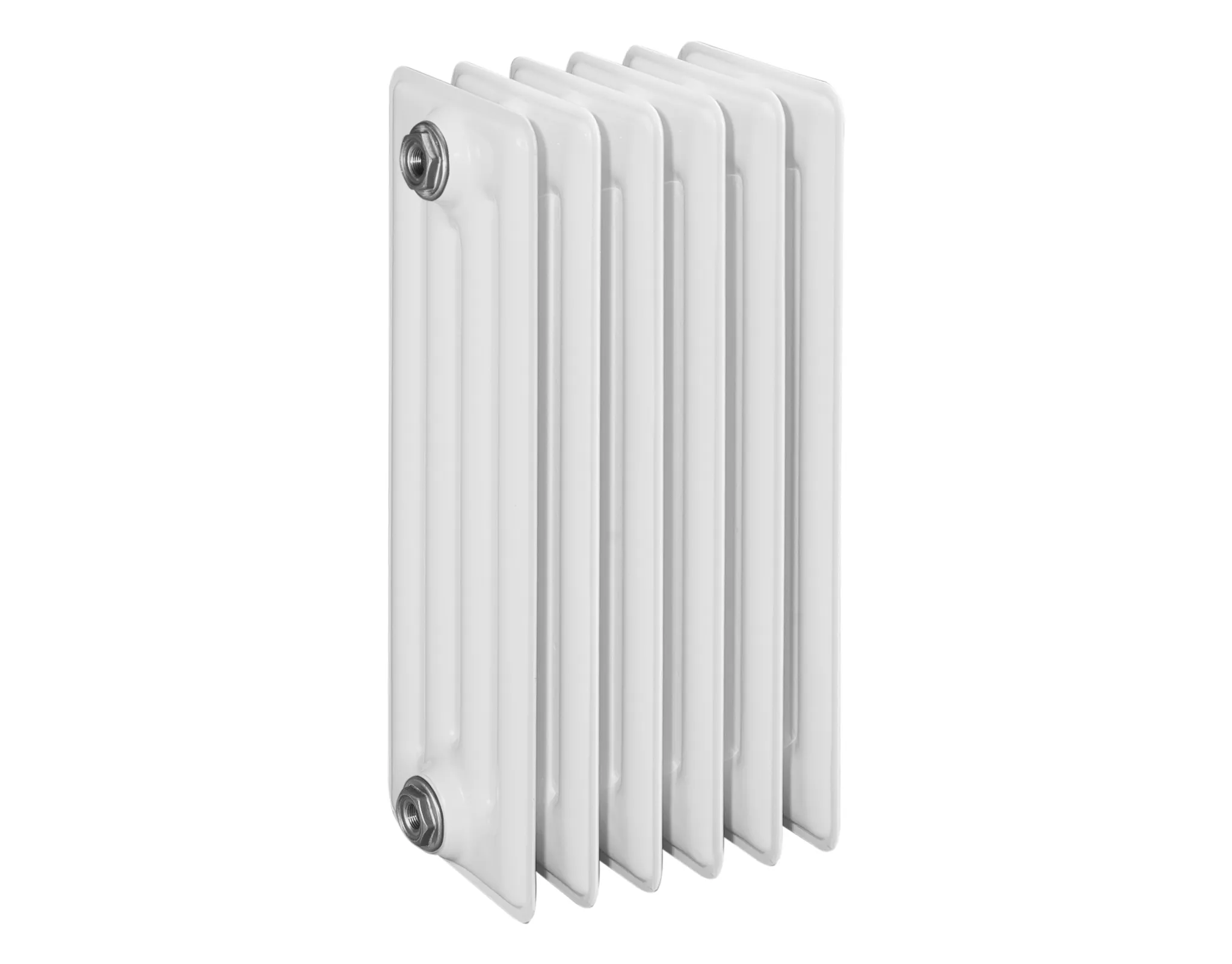Beispielbild eines Heizkörpers mit 6 Gliedern ASW DIN-Stahlradiator HG-TEC, 6 Glieder, Nabenabstand 500 mm, 300 x 220 x 600 mm in grundiert
