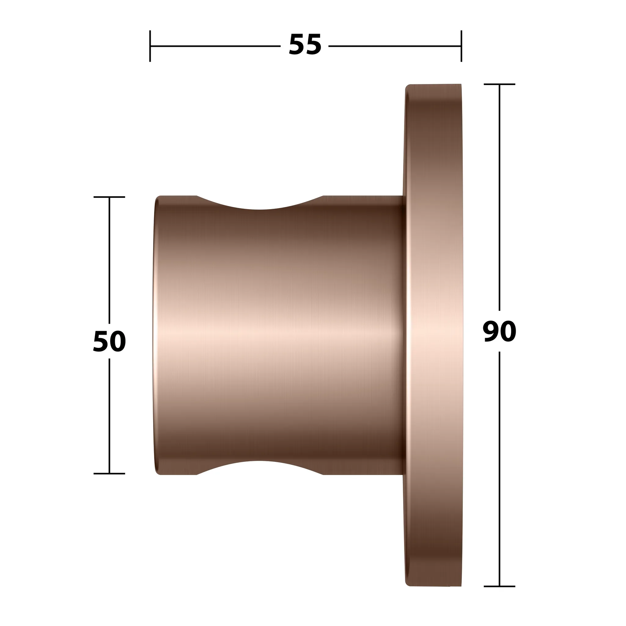 IXMO Wandbrausehalter Rotgold gebürs