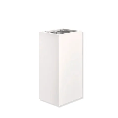 HEWI Papierabfallbehälter System 900, Edelstahl, 25l, weiß tiefmatt