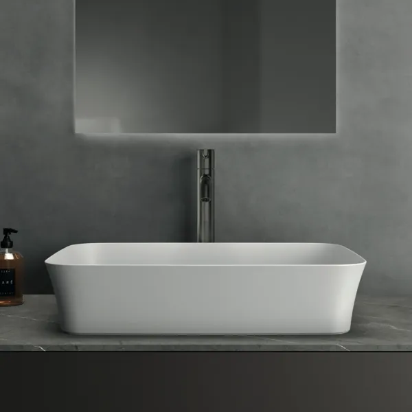 Ideal Standard Schale Ipalyss, ohne Hahnloch, ohne Überlauf, 550x380x125mm, Seidenweiß