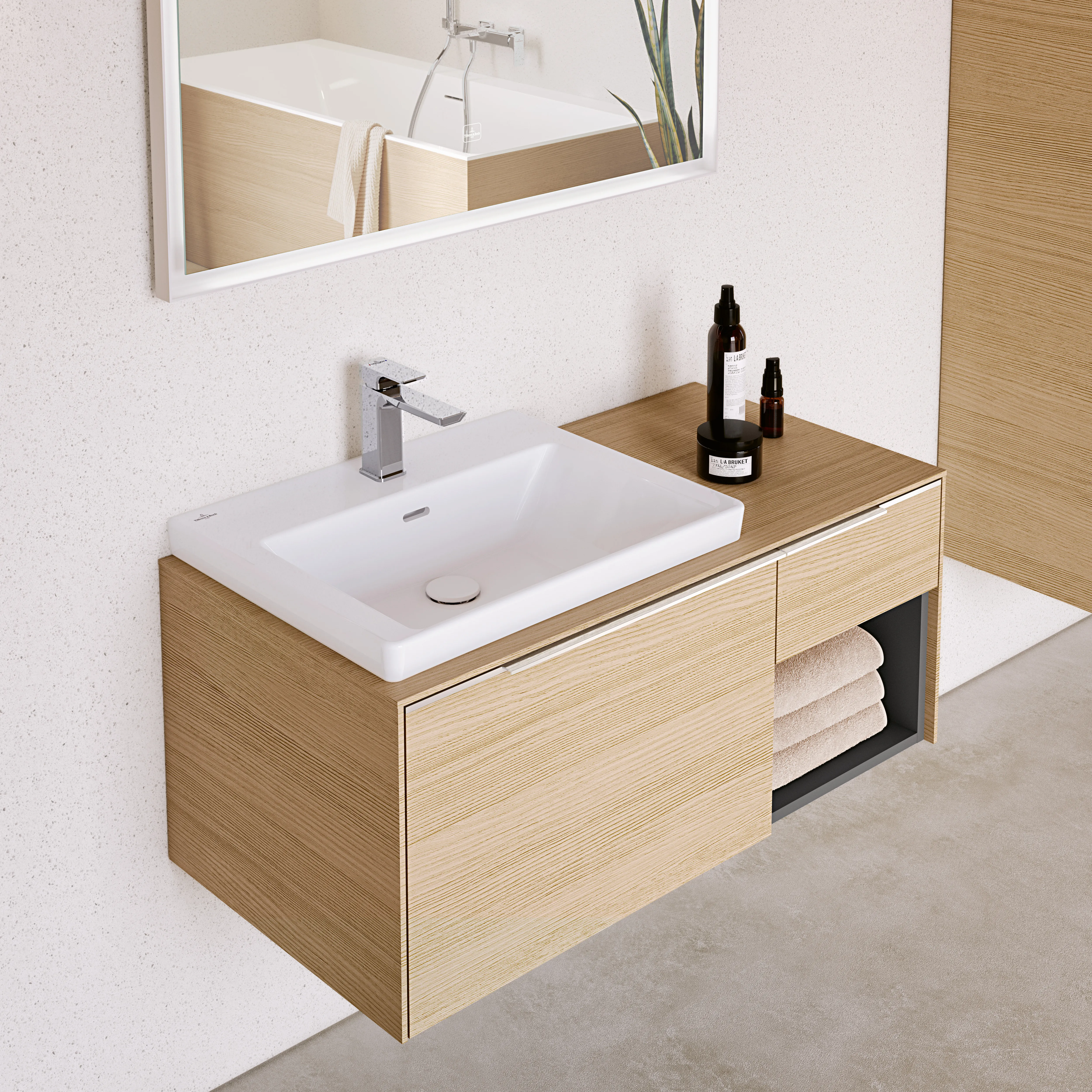 Villeroy & Boch Ventil nicht verschließbar mit Ventilabdeckung aus Keramik Modell 680800