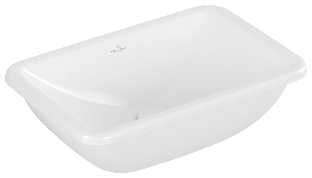 Villeroy & Boch Einbauwaschbecken Loop & Friends, 510x340x165mm, weiß Alpin, TitanCeram, glänzend, mit Überlauf