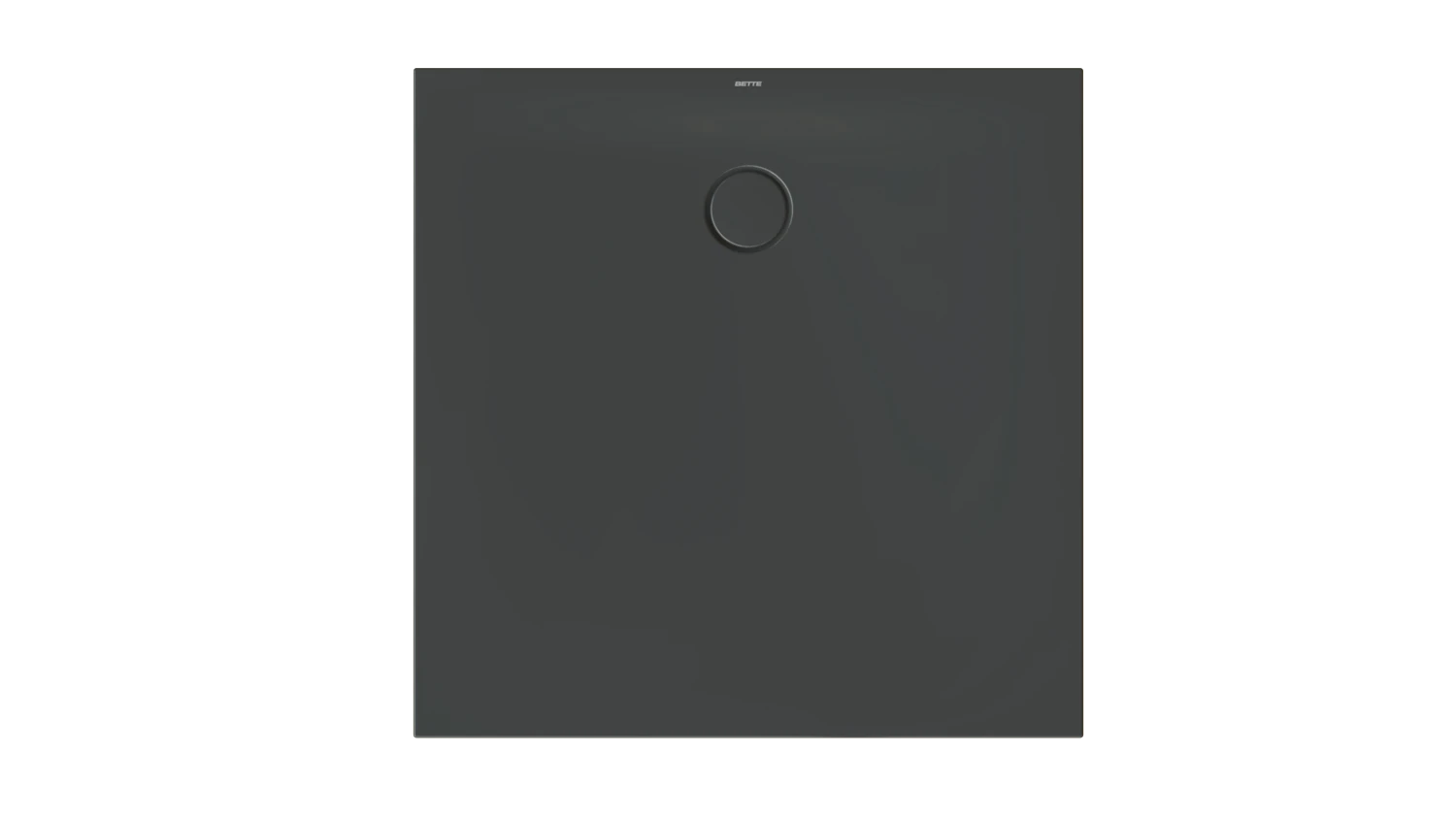 Bette quadrat Duschwanne „BetteFloor Side“ 1000 × 1000 mm ohne Oberflächenbeschichtung, ohne Oberflächenveredelung, ohne Wannenträger, in Schwarz