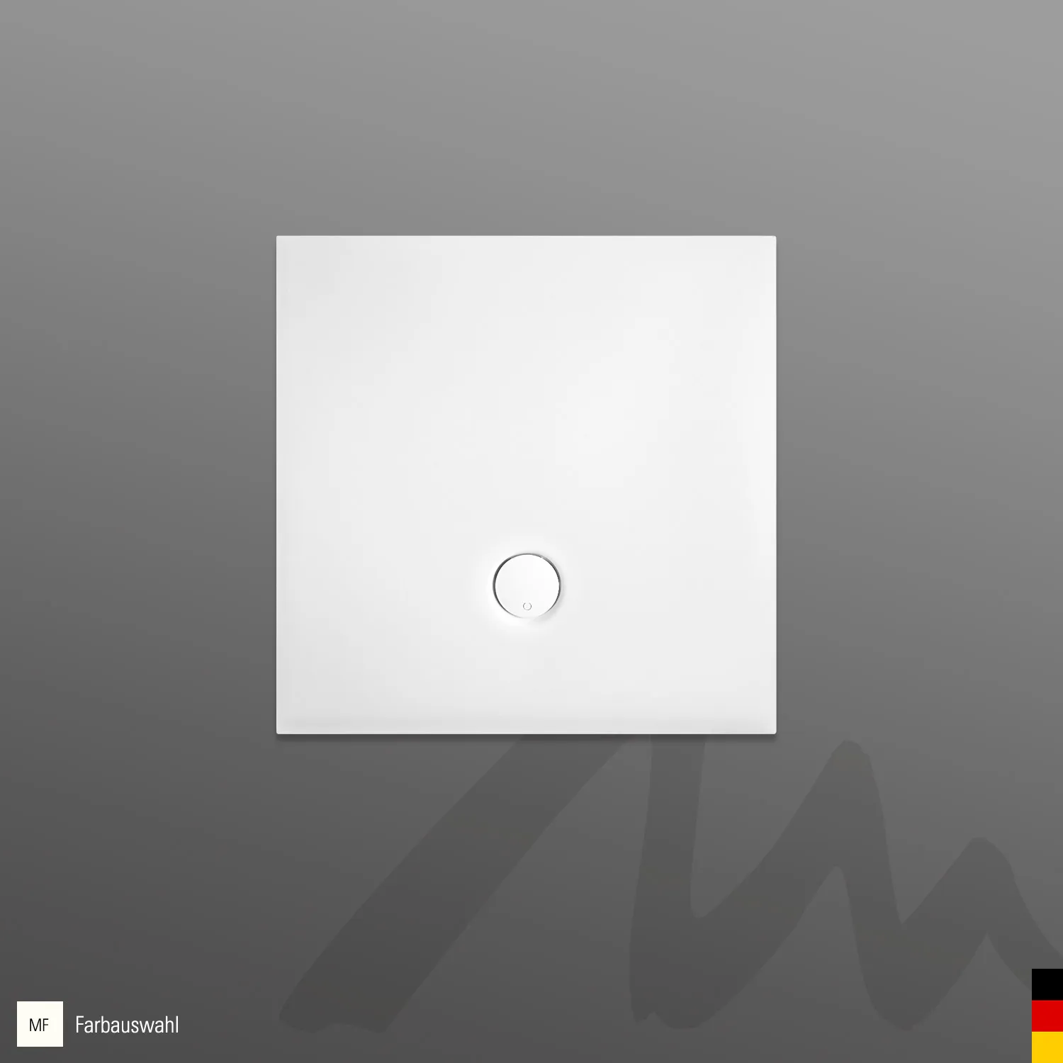 Mauersberger Acryl-Duschfläche isca 90⁄90 900x900x110, rein-weiß