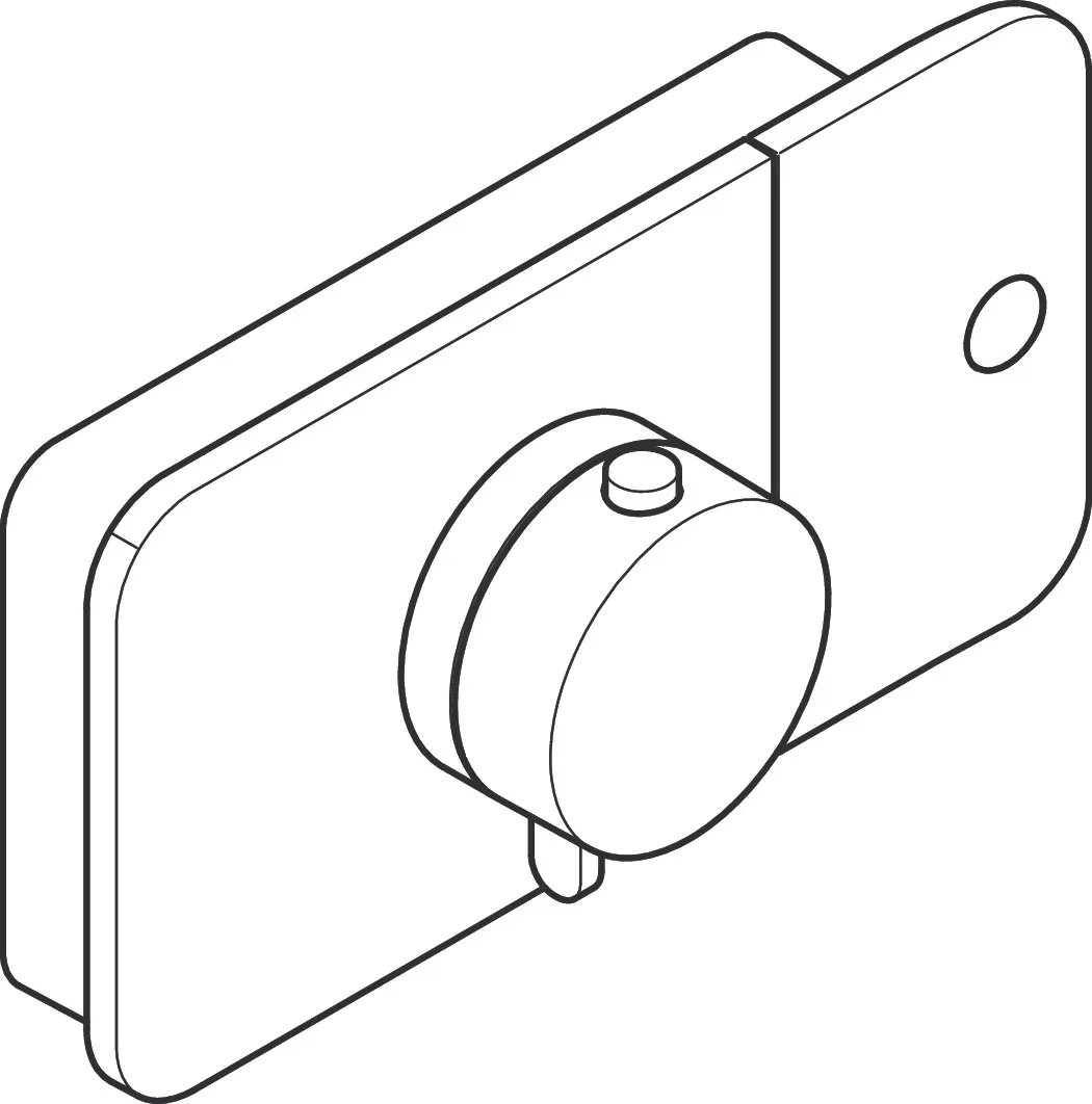 Thermostat UP Axor One Fertigset 1 Verbraucher chrom
