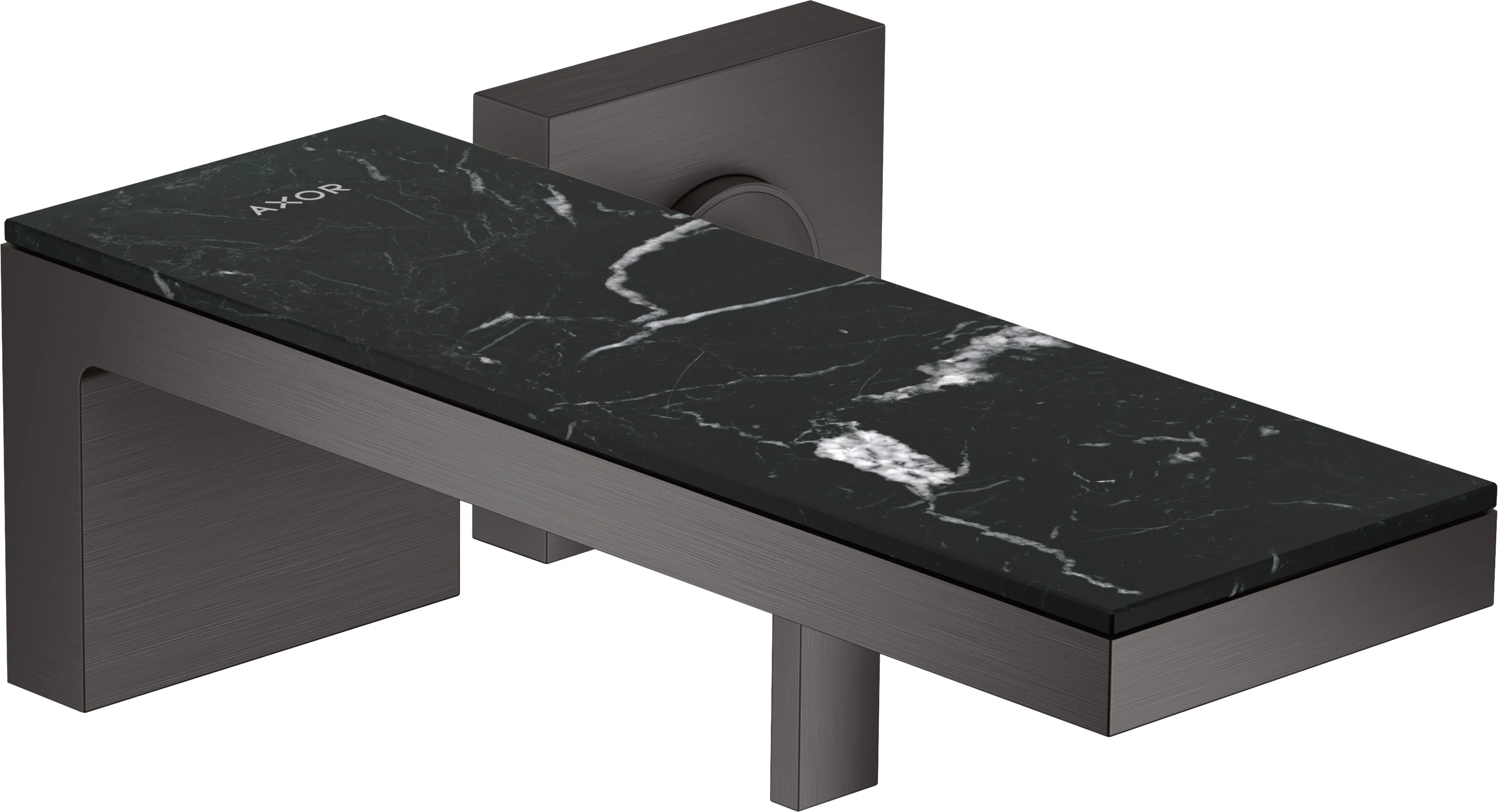 Hansgrohe AXOR MyEdition Platte 245 mm Marmor Nero Marquina abnehmbar