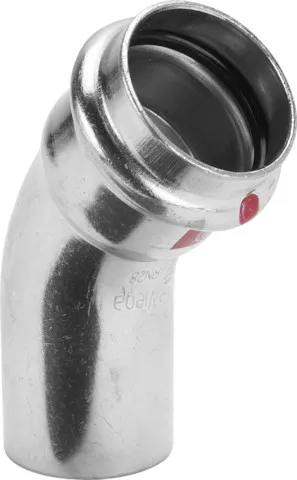 „Prestabo“ 45°-Bogen mit 1 Muffe 18 mm „Prestabo“ 45°-Bogen mit 1 Muffe 18 mm