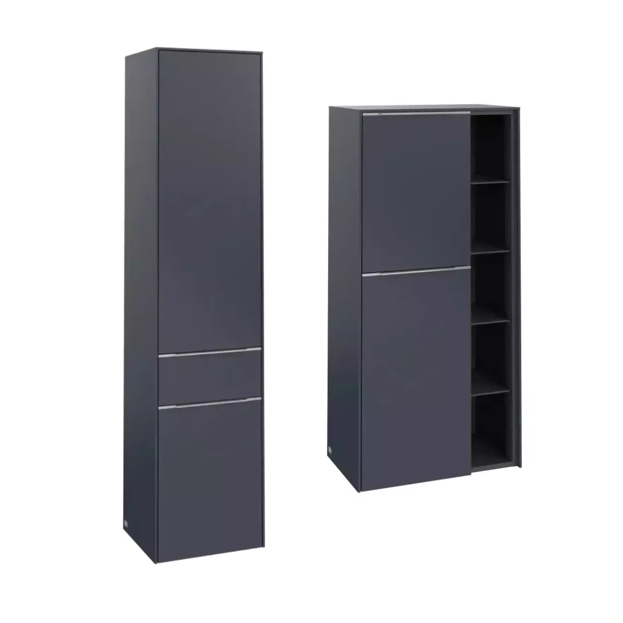 Villeroy & Boch Set aus Hochschrank C59100VQ und Mittelschrank C59800VQ „Subway 3.0“ in Marine Blue - B-Ware - Sonderangebot