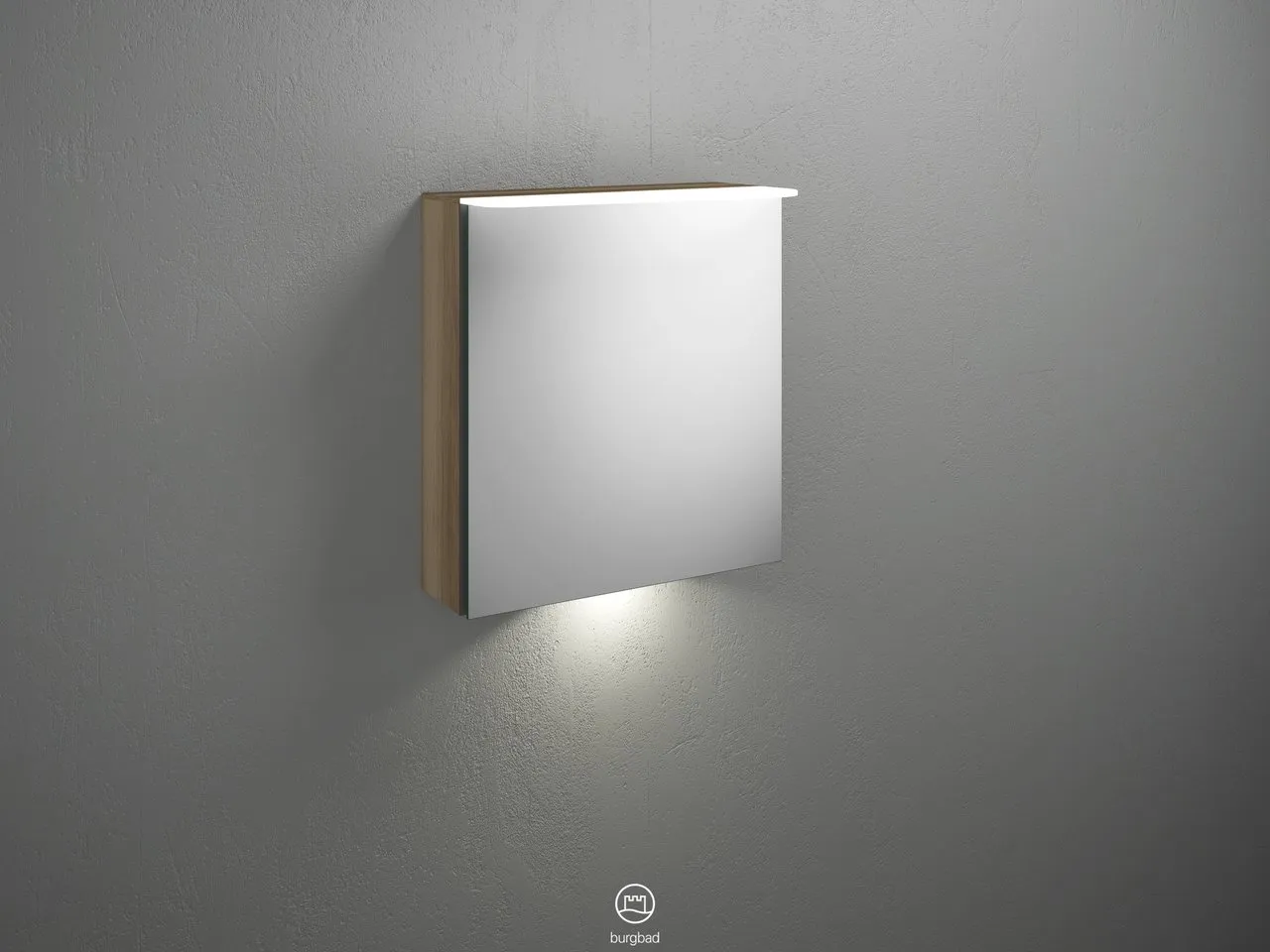 Burgbad Spiegelschrank Badu SFUA060, 310x600x665 mm, LED-Aufsatzleuchte 4200 K, beidseitig verspiegelt Burgbad Spiegelschrank Badu SFUA060, 310x600x665 mm, LED-Aufsatzleuchte 4200 K, beidseitig verspiegelt