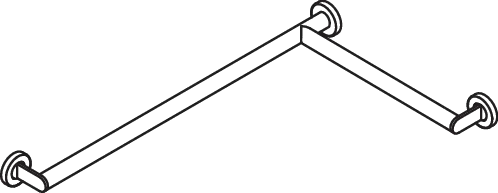 HEWI Haltegriff Ausführung rechts pulverbeschichtet „System 900“ in Dunkelgrau tiefmatt HEWI Haltegriff Ausführung rechts pulverbeschichtet „System 900“ in Dunkelgrau tiefmatt