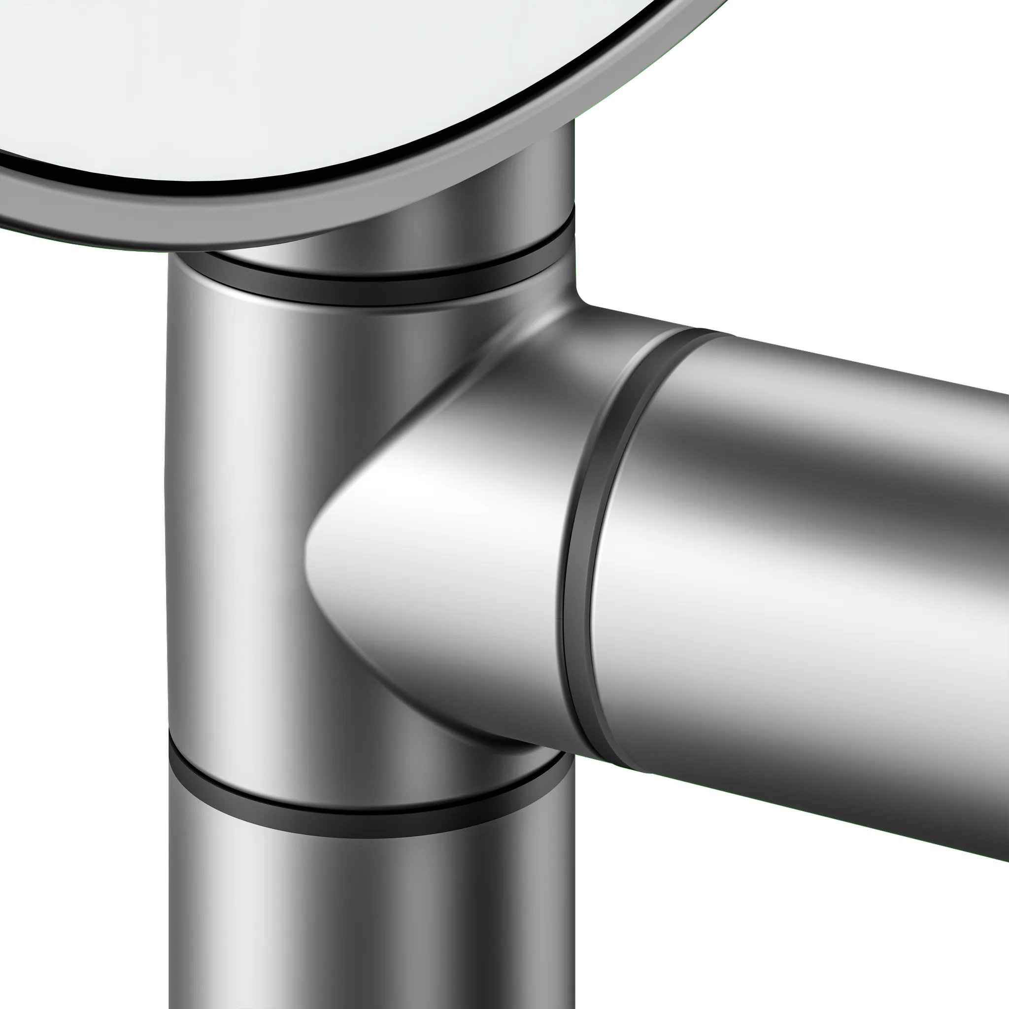 KEUCO Kosmetikspiegel „Plan“ Rund, ohne Beleuchtung in Aluminium-finish, ⌀ 193 mm