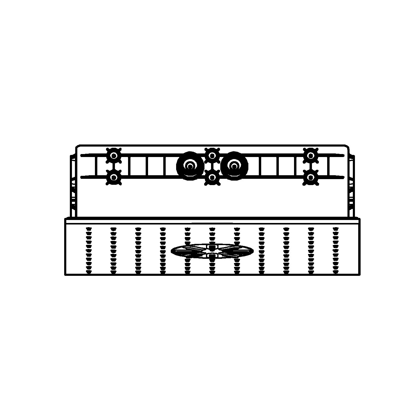 Deckenbrause Rainshower Aqua Duo 26733, 2 Strahlarten, 334 x 334mm, inklusive Rohbau-Set, chrom