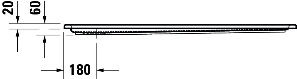 Duravit rechteck Duschwanne „Starck Slimline“ 130 × 80 cm ohne Antislip Duravit rechteck Duschwanne „Starck Slimline“ 130 × 80 cm ohne Antislip