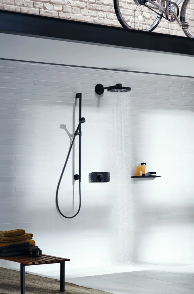 Hansgrohe AXOR One Thermostatmodul Unterputz, 3 Verbraucher, mattschwarz Hansgrohe AXOR One Thermostatmodul Unterputz, 3 Verbraucher, mattschwarz