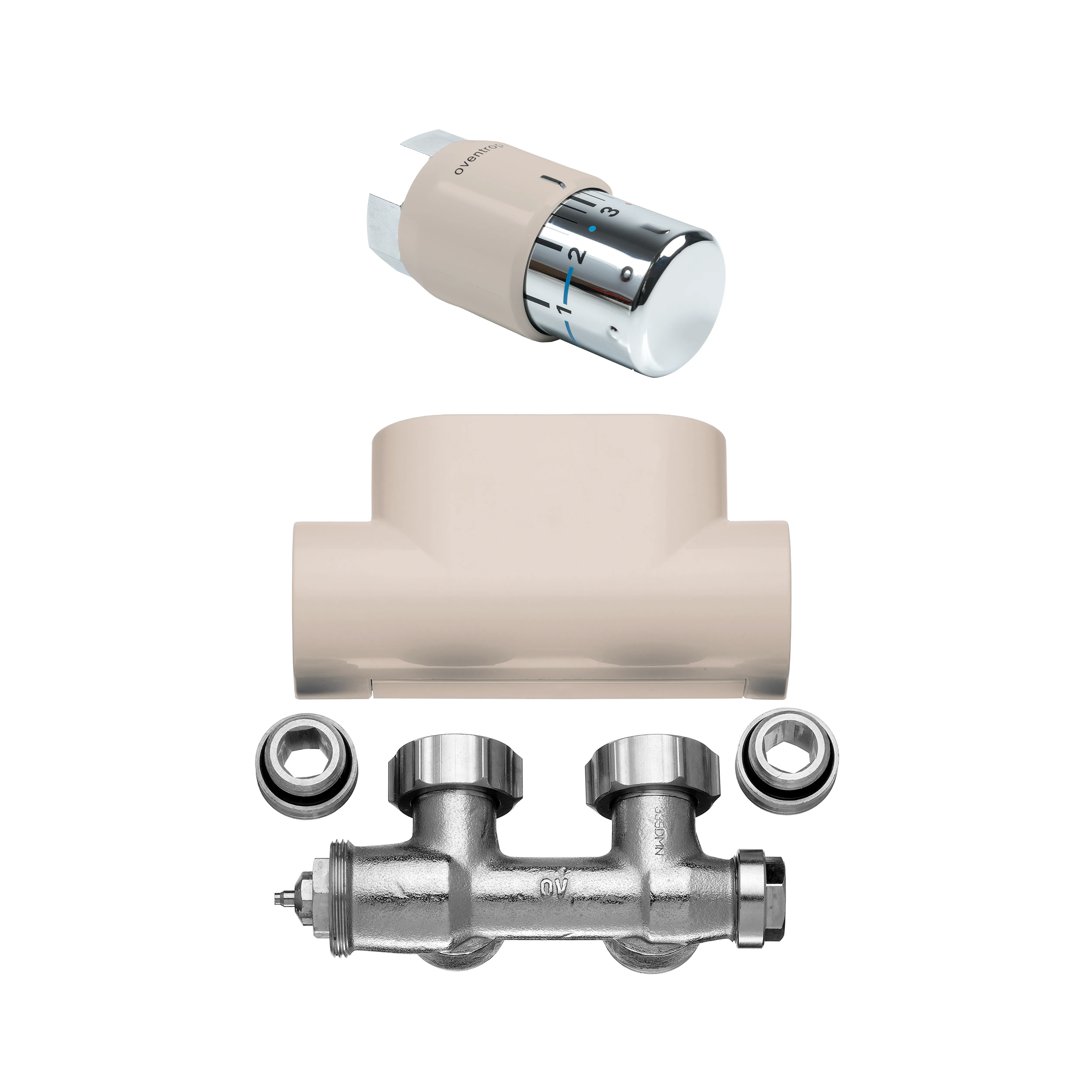 Kermi Set Ventilhahnblock Eckform in Kermi Set Ventilhahnblock Eckform in