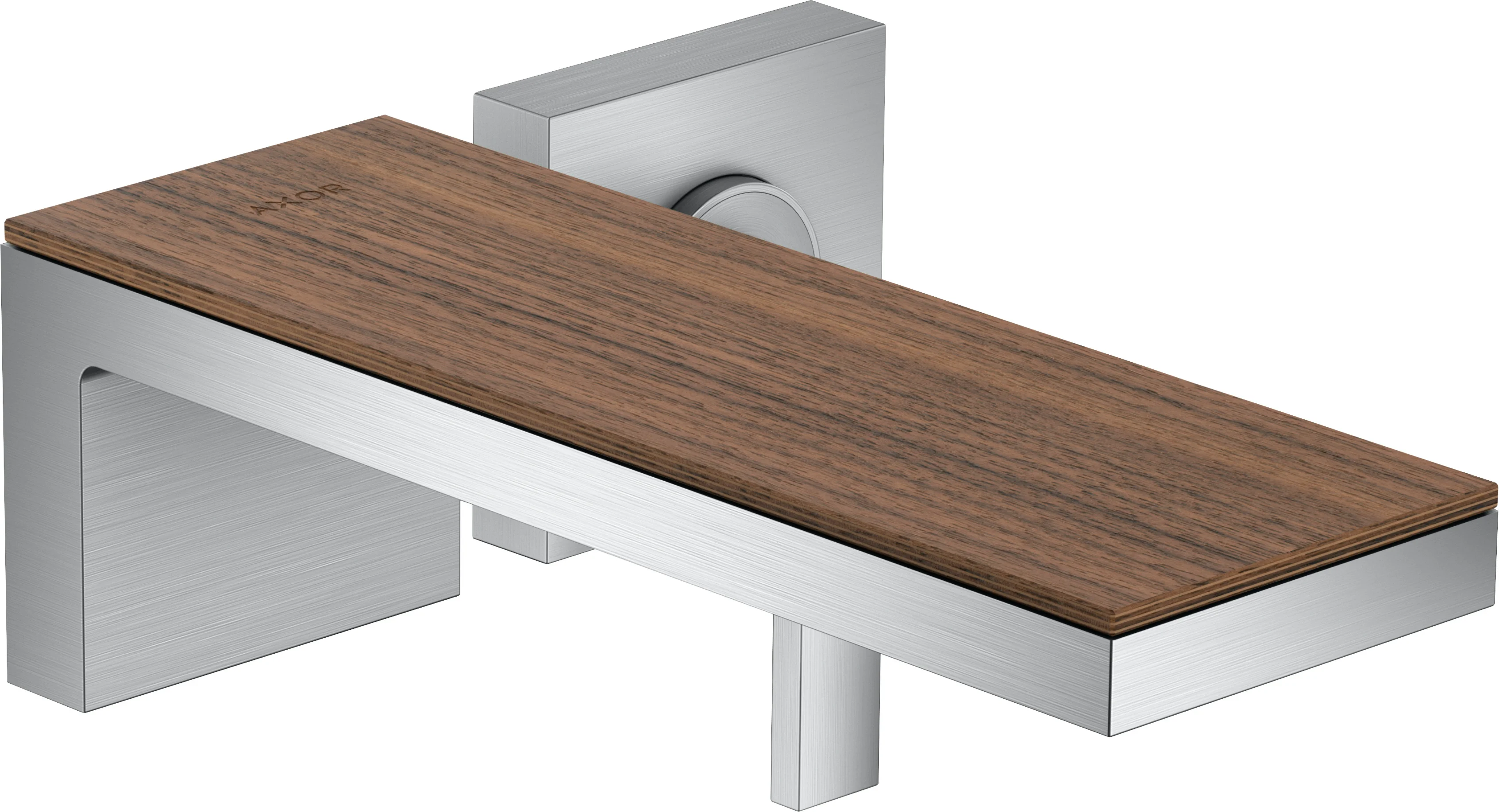 Hansgrohe AXOR MyEdition Platte 245 mm, Amerikanischer Nussbaum, abnehmbar